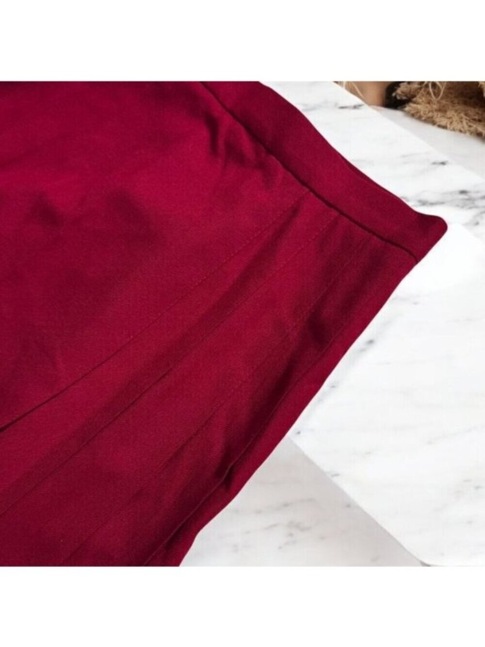 Talbots Vintage 100% Wool Pleated Midi Skirt Size 4P Made in USA - Picture 6 of 15